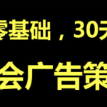 零基础，30天，学会广告策划